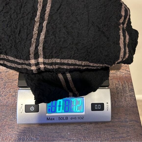 Jane + Delancey Women's Black Plaid Long Sleeve V-neck Tunic Size XL - Picture 9 of 9